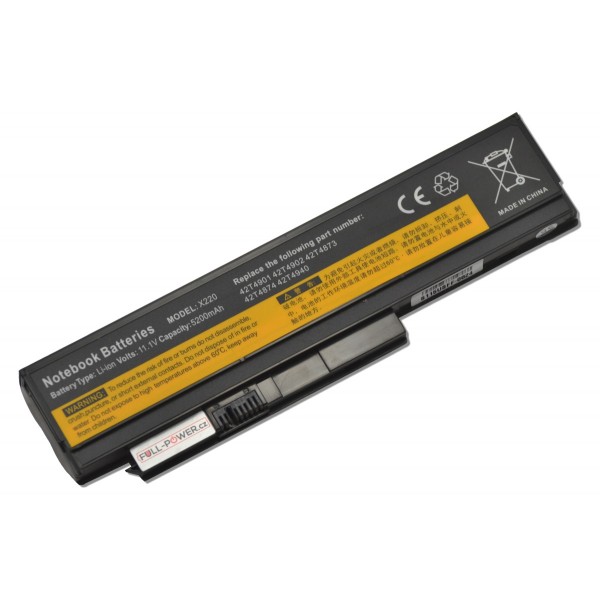 IBM Lenovo kompatibilní FRU 42T4875 Batéria 5200mah Li-ion 10,8V články SAMSUNG