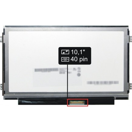 Display Samsung NP-NC110-P04SA Displej LCD 10,1“ 40pin WSVGA LED Slim - Lesklý