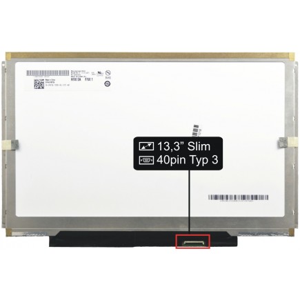 Display B133EW05 V.0 Displej LCD 13,3“ 40pin WXGA LED Slim - Lesklý