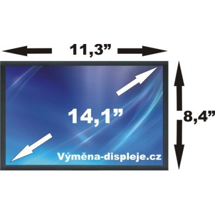 Display HSD141PK12 Displej LCD 14,1“ 30pin CCFL - Lesklý