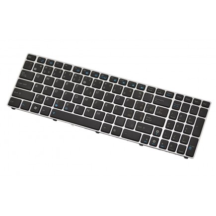 ASUS N73 Klávesnica CZ/SK čierna strieborný rámik