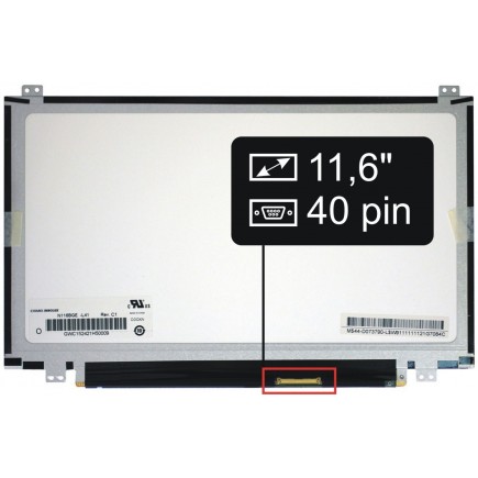 Display Acer Aspire One 725-C704G504CKK Displej LCD 11,6“ 40pin HD LED Slim - Matný