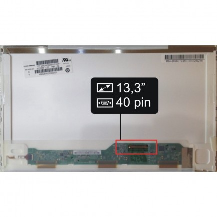 Display LP133WH1-TLA1 Kompatibilní Displej LCD 13,3“ 40pin HD LED - Matný