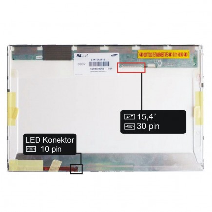 Display B154EW09 V.3 Kompatibilní Displej LCD 15,4“ 30pin WXGA LED - Matný