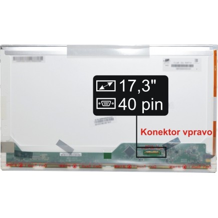 Display HP Compaq 4710s Displej LCD 17,3“ 40pin HD+ LED - Matný