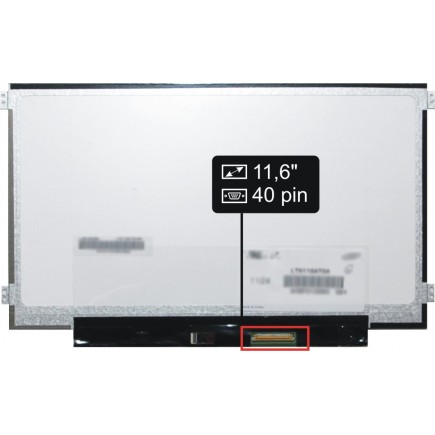 Display LTN116AT04-S01 Displej LCD 11,6“ 40pin HD LED Slim - Lesklý