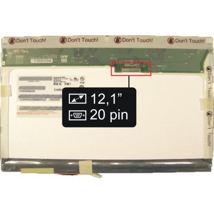 Display Asus N20H Displej LCD 12,1“ 20pin WXGA CCFL - Lesklý