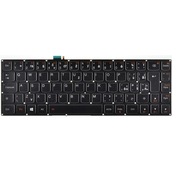 Lenovo kompatibilní SN20F66305 Klávesnica česká čierna podsvietená