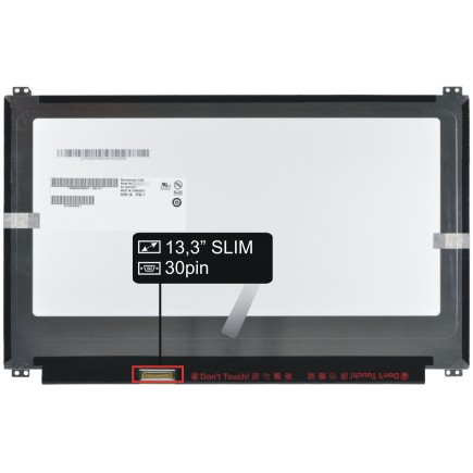 Display Kompatibilní B133HAN02.7  Displej LCD 14“ 30pin FHD LED Slim IPS NanoEdge - Lesklý
