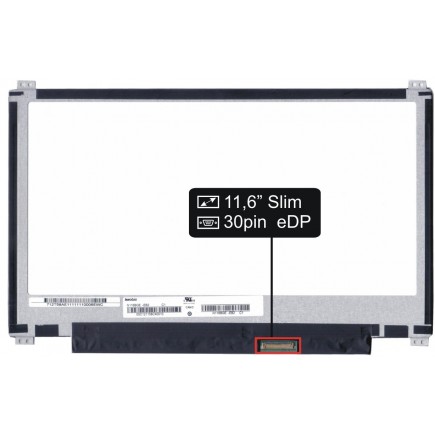 Display Asus X202E Displej LCD 11,6“ LED 30pin eDP - Matný