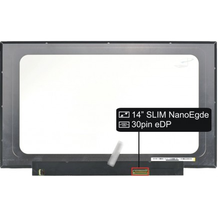 Display pre notebook Acer TravelMate X3 TMX314-51-M-59P0 LCD 14“ 30pin FHD LED Slim IPS NanoEdge - Lesklý