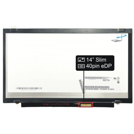 Display Lenovo ThinkPad X1 CARBON 20A8007YUS Displej LCD 14“ 40pin QHD LED IPS SlimTB - Lesklý