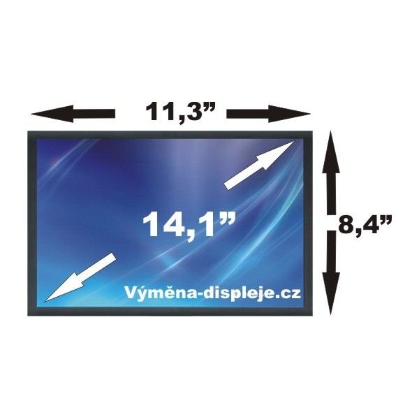 Display HP Compaq Omnibook XE2 SERIES XE2-DD Displej LCD 14,1“ 30pin CCFL - Lesklý