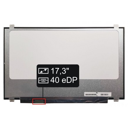 Display HP Compaq Omen 17-AN111NC Displej LCD 15,6“ 40pin FULL HD LED SlimTB IPS - Matný