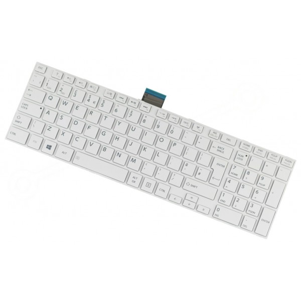 Toshiba Satellite c850-19d Klávesnica biela s rámčekom UK