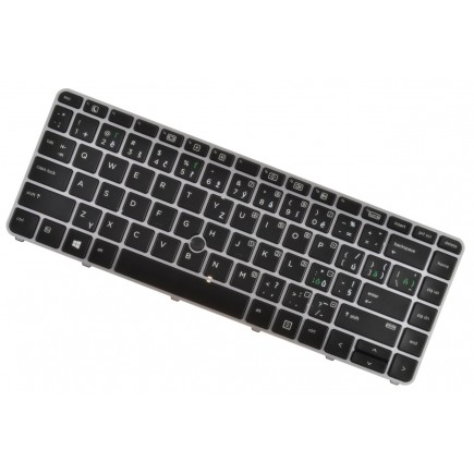 HP ProBook 740 G3 Klávesnica strieborná CZ / SK, Trackpoint