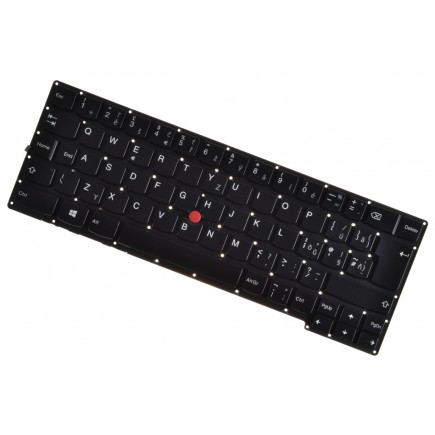 Lenovo ThinkPad X1 Carbon 2 Klávesnica CZ/SK čierna bez rámčeka, Trackpoint, Podsvietená