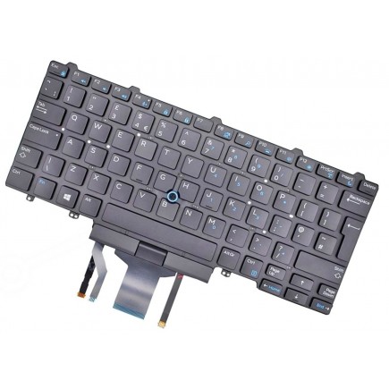 Dell kompatibilní 44K3X Klávesnica čierna bez rámčeka, Trackpoint, Podsvietená UK