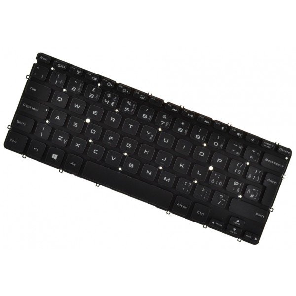 Dell XPS 12-9Q33 Klávesnica CZ/SK čierna bez rámčeka, podsvietená