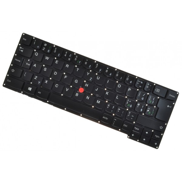 Lenovo ThinkPad X1 Carbon 2nd Gen Klávesnica čierna bez rámčeka, Trackpoint, Podsvietená CZ/SK