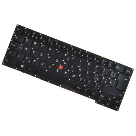 Lenovo ThinkPad X1 Carbon 2nd Gen 2047 Klávesnica čierna bez rámčeka, Trackpoint, Podsvietená CZ/SK