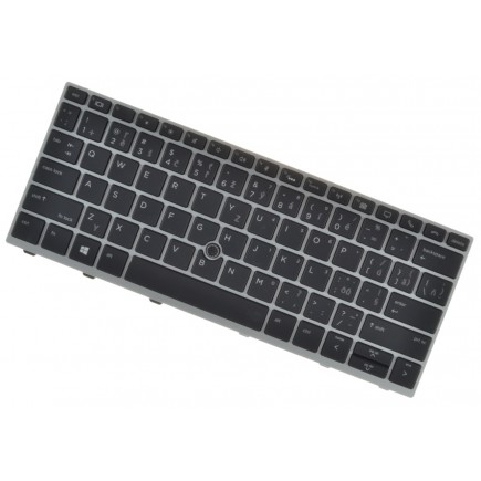HP EliteBook 735 G6 Klávesnica CZ / SK Strieborný rámček, podsvietená, Trackpoint