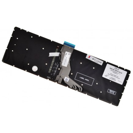 HP Pavilion 15-cd003nc Klávesnica CZ / SK Strieborná, Bez rámčeka, Podsvietená