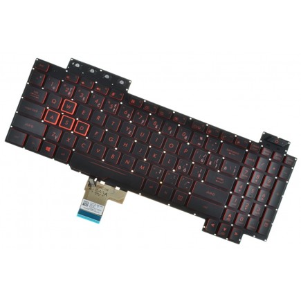 Asus FX504 TUF Klávesnica CZ/SK čierna bez rámčeka, podsvietená