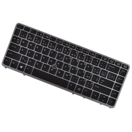 776475-031 Klávesnica CZ / SK Strieborný rámček, podsvietená, Trackpoint