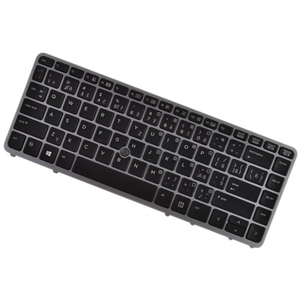 776475-031 Klávesnica CZ / SK Strieborný rámček, podsvietená, Trackpoint