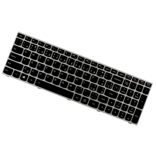 Lenovo Z50-45 Klávesnica CZ / SK strieborná, podsvietená