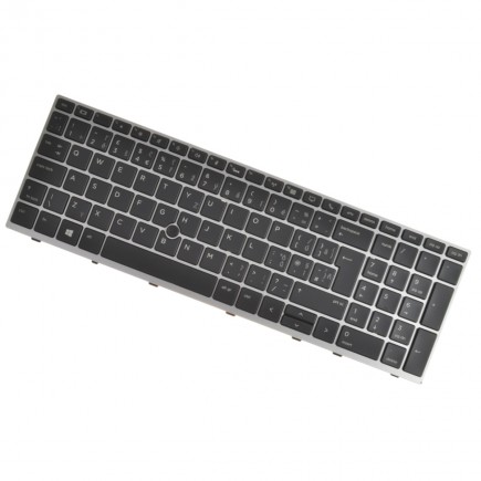 HP kompatibilní L14367-FL1 Klávesnica CZ / SK strieborná, podsvietená
