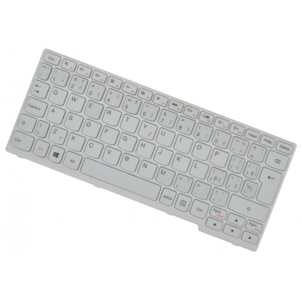 Kompatibilní Lenovo 25210809V-142320AK1-EF Klávesnica biela, s rámčekom CZ/SK