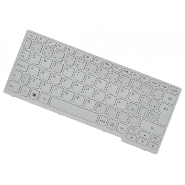 Kompatibilní Lenovo 25210809V-142320AK1-EF Klávesnica biela, s rámčekom CZ/SK