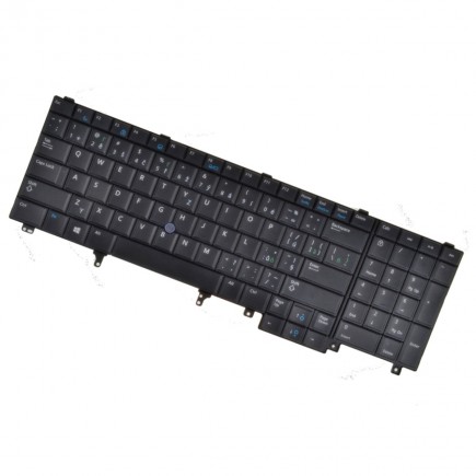 Kompatibilní Dell T52J5 Klávesnica CZ/SK čierna trackpoint