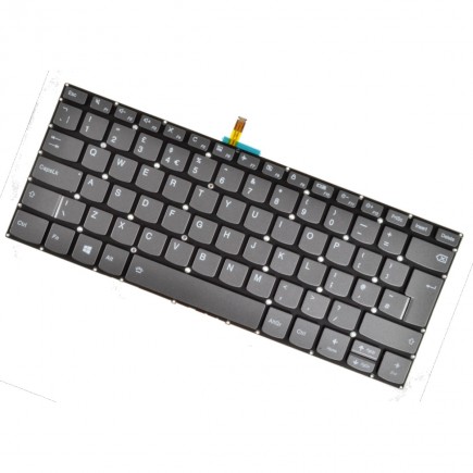 Lenovo IdeaPad Yoga 520-14IKB Klávesnica UK Šedá Bez rámčeka, podsvietená