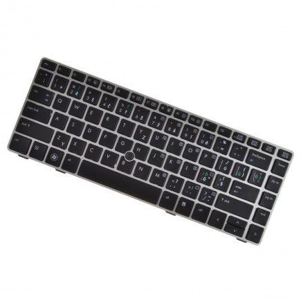 HP ProBook 6460b Klávesnica Strieborný rámček CZ/SK, Trackpoint
