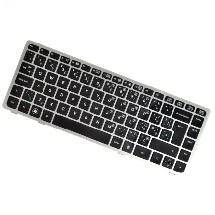HP ProBook 6460b Klávesnica Strieborný rámček CZ/SK