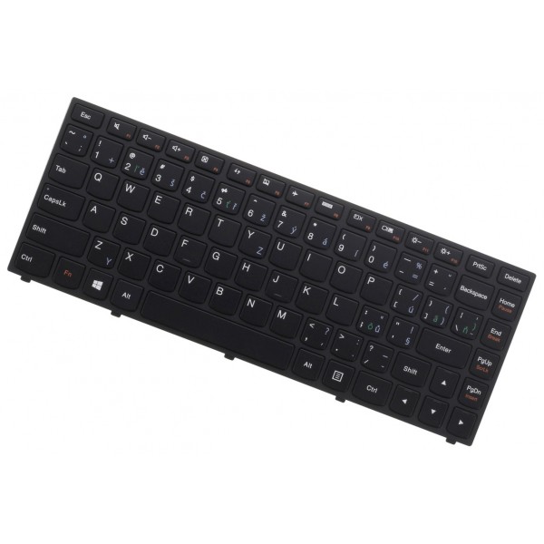 Kompatibilní Lenovo MP-12U13US-6865 Klávesnica s rámčekom čierna CZ / SK