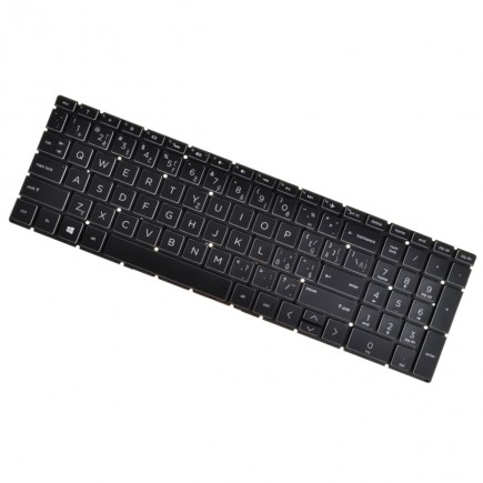 HP Pavilion 15-DQ x360 Klávesnica CZ/SK čierna bez rámčeka, podsvietená