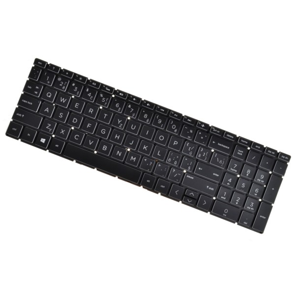 HP Pavilion 15-DQ x360 Klávesnica CZ/SK čierna bez rámčeka, podsvietená