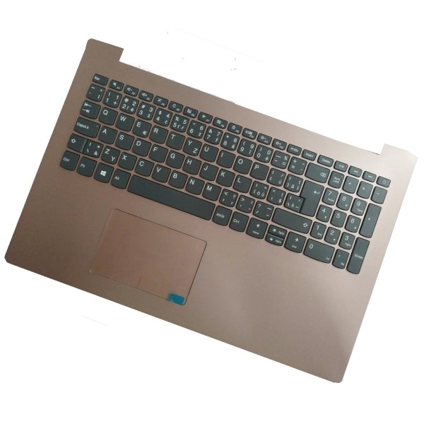 Lenovo kompatibilní 5CB0N86482 Klávesnica CZ / SK bronzová, Palmprest, S touchpadem