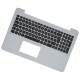 Asus X554LJ-X0076H Klávesnica CZ / SK biela, Palmrest, Bez touchpadu