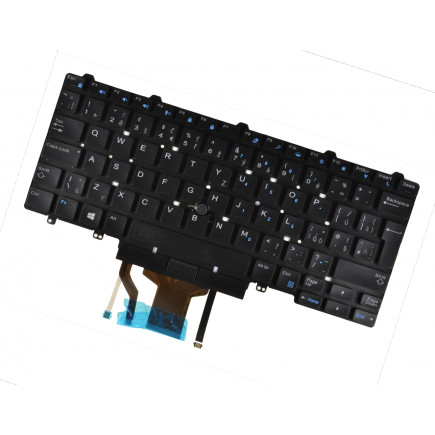 Dell kompatibilní V2184 Klávesnica čierna bez rámčeka, Trackpoint, Podsvietená CZ/SK