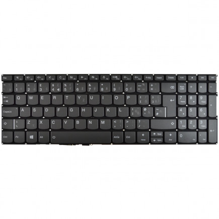 Lenovo IdeaPad 720S-15IKB Klávesnica bez rámčeka Sivá CZ / SK podsvietená