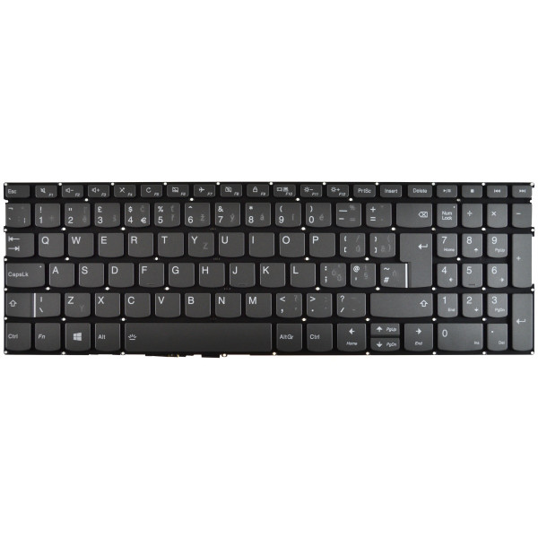 Lenovo IdeaPad 720S-15ISK Klávesnica bez rámčeka Sivá CZ / SK podsvietená