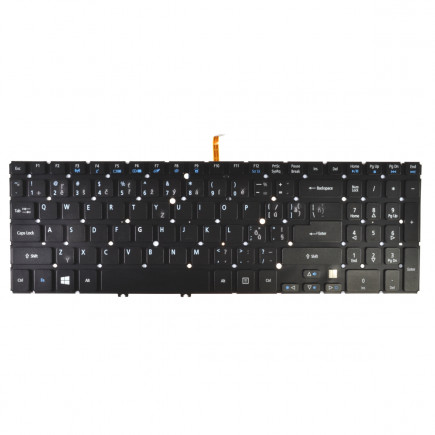 Acer Aspire V15 Nitro VN7-591 Klávesnica bez rámčeka, čierna, CZ / SK podsvietená