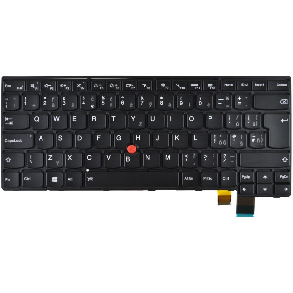 Lenovo ThinkPad T460p Klávesnica CZ / SK čierna, podsvietená, s rámčekom