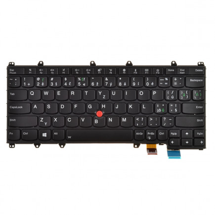 Lenovo ThinkPad Yoga 260 Klávesnica CZ / SK Čierna, Podsvietená, S rámčekom