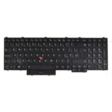 Lenovo ThinkPad P50 Klávesnica CZ / SK čierna, podsvietená, s rámčekom